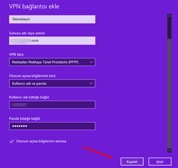 Windows 10 Bilgisayarda VPN Ağı Ekleme Nasıl Yapılır? VPN Kurulumu - 7