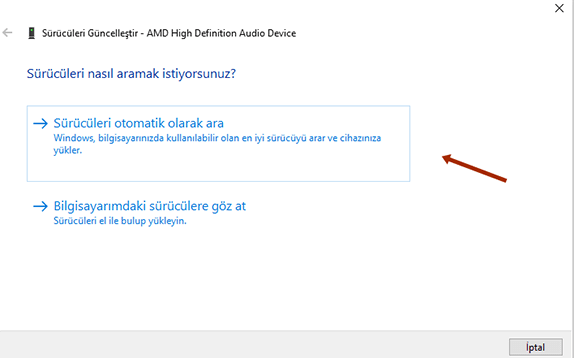 Windows 10 Ses Sürücüsü Güncelleme - 11