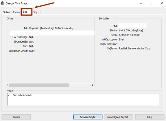 Windows 10 Ses Sürücüsü Güncelleme - 2