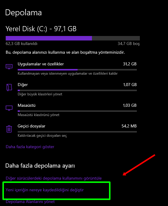 Windows 10 Varsayılan Depolama Alanı Değiştirme Nasıl Yapılır? - 5 Windows 10 Varsayılan Depolama Alanı Değiştirme Nasıl Yapılır? - 5