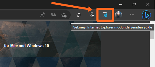 Microsoft Edge Internet Explorer Sayfası Açma (IE Modu) - 6 Microsoft Edge Internet Explorer Sayfası Açma (IE Modu) - 6