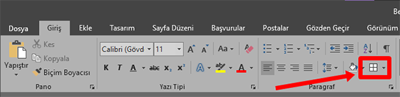 Word Paragrafa Kenarlık Ekleme Nasıl Yapılır? - 1