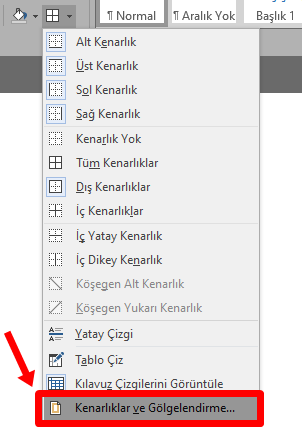 Word Paragrafa Kenarlık Ekleme Nasıl Yapılır? - 4 Word Paragrafa Kenarlık Ekleme Nasıl Yapılır? - 4