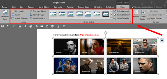Word Resim Düzenleme Nasıl Yapılır? - 3