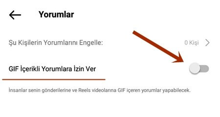 Instagram GIF İçerikli Yorumlara İzin Verme - GIF İçerikli Yorumları Engelleme Nasıl Yapılır? - 5