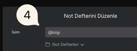 UpNote Not Defteri Adı Değiştirmek - 4