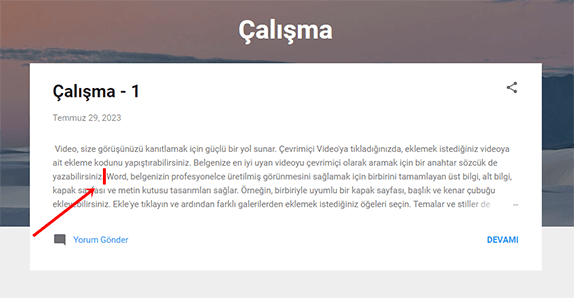 Blogger’da Atlama Aralığı Ekleme (Devamını Oku Özelliği) Nedir? Nasıl Kullanılır? - 2 Blogger’da Atlama Aralığı Ekleme (Devamını Oku Özelliği) Nedir? Nasıl Kullanılır? - 2