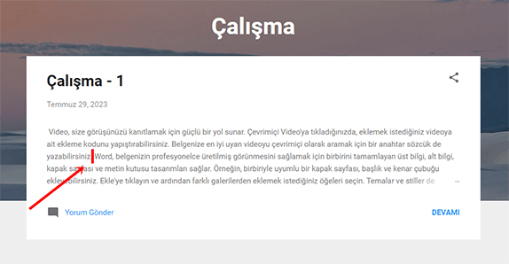 Blogger’da Atlama Aralığı Ekleme (Devamını Oku Özelliği) Nedir? Nasıl Kullanılır? - 2