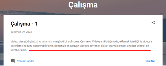 Blogger’da Atlama Aralığı Ekleme (Devamını Oku Özelliği) Nedir? Nasıl Kullanılır? - 5