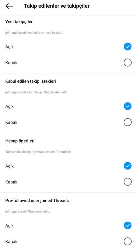 Threads Bildirim Ayarları Nasıl Yapılır? Threads Bildirim Açma - Kapama Nasıl Yapılır? - 6