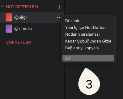 macOS "UpNote" Not Defteri Silmek - 3