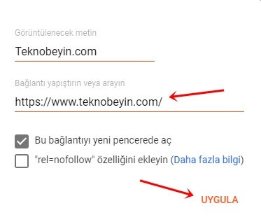 Blogger Yazı Panelinde Resme veya Kelimeye Bağlantı Linki Eklemek Nasıl Yapılır? - 4