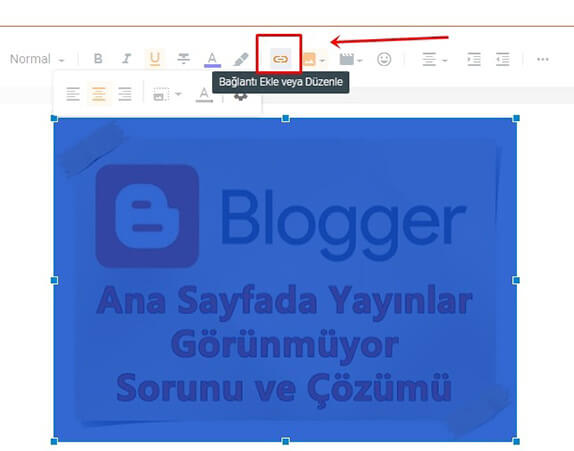 Blogger Yazı Panelinde Resme veya Kelimeye Bağlantı Linki Eklemek Nasıl Yapılır? - 5