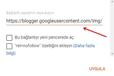 Blogger Yazı Panelinde Resme veya Kelimeye Bağlantı Linki Eklemek Nasıl Yapılır? - 6