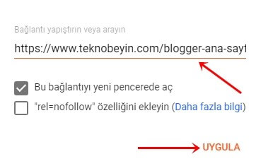 Blogger Yazı Panelinde Resme veya Kelimeye Bağlantı Linki Eklemek Nasıl Yapılır? - 7