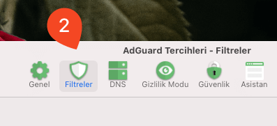 macOS AdGuard Bir Sayfaya İzin Vermek - 2