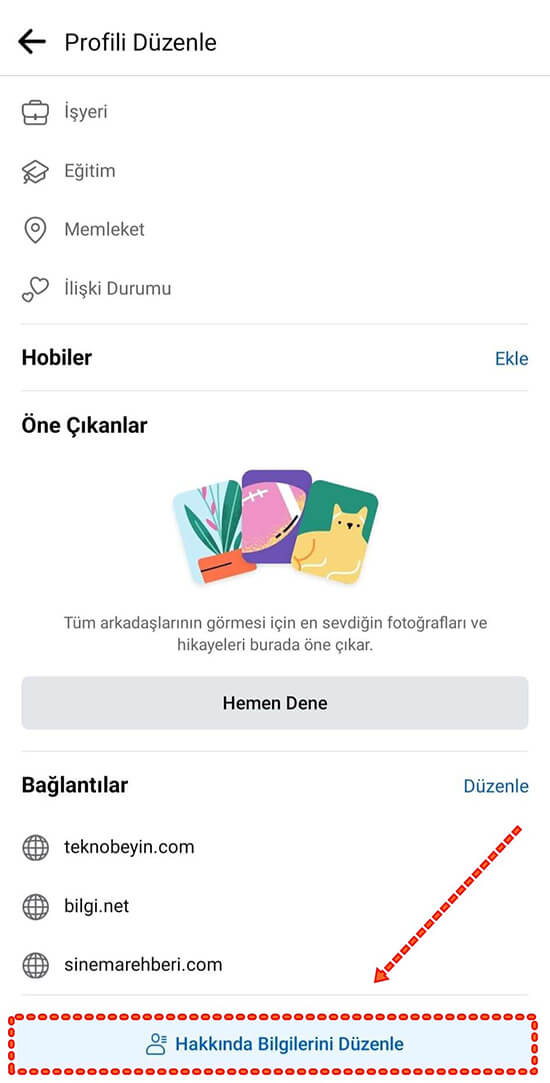 Facebook Mobil Doğum Günü Bildirimi Kapatma - Doğum Günü Tarihi Gizleme - 2