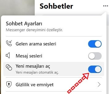 Facebook Messenger Gelen Mesajların Otomatik Açılmasını Engelleme - 3 Facebook Messenger Gelen Mesajların Otomatik Açılmasını Engelleme - 3