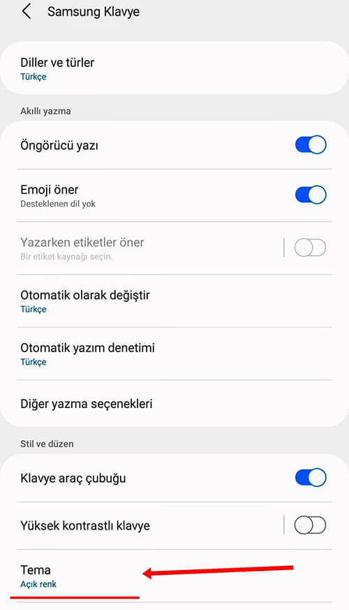 Samsung Akıllı Telefon Klavye Tema Değiştirme - Koyu Mod Açma Nasıl Yapılır? - 4