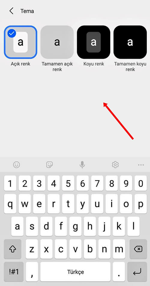 Samsung Akıllı Telefon Klavye Tema Değiştirme - Koyu Mod Açma Nasıl Yapılır? - 5