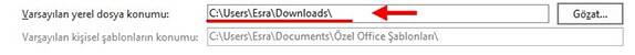 Word Varsayılan Dosya Kaydetme Konumu Değiştirme Nasıl Yapılır? - 6