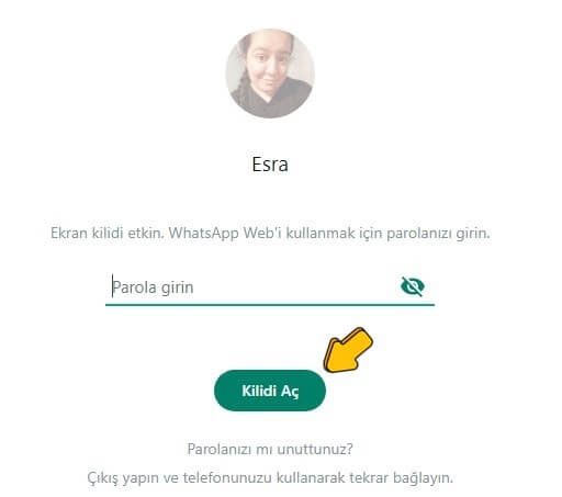 WhatsApp Web Ekran Kilidi Ayarlama Nasıl Yapılır? - 8