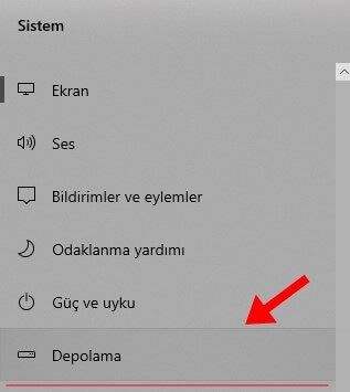 Windows 10 Akıllı Depolama Açma - Kapama - 3