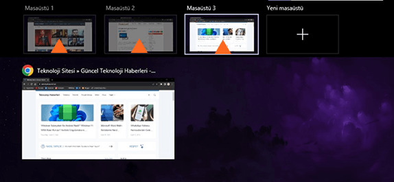 Windows 10 Görev Görünümü Nedir? Nasıl Kullanılır? Windows 10 Sanal Masaüstü Oluşturma - 5 Windows 10 Görev Görünümü Nedir? Nasıl Kullanılır? Windows 10 Sanal Masaüstü Oluşturma - 5