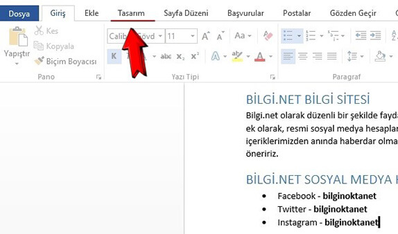 Word Belge Biçimlendirme Nasıl Yapılır? - 1 Word Belge Biçimlendirme Nasıl Yapılır? - 1