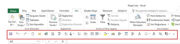 Excel Hızlı Erişim Araç Çubuğu Konumu Değiştirme Nasıl Yapılır? - 3