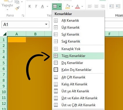 Excel Hücre Arka Plan Rengi Değiştirme Nasıl Yapılır? - 7