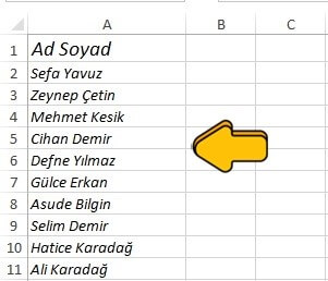 Excel Hücre Metinlerini İtalik (Eğik) Yazma Nasıl Yapılır? - 3