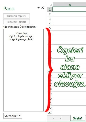 Excel Pano Nedir? Excel Pano Nasıl Kullanılır? - 2 Excel Pano Nedir? Excel Pano Nasıl Kullanılır? - 2