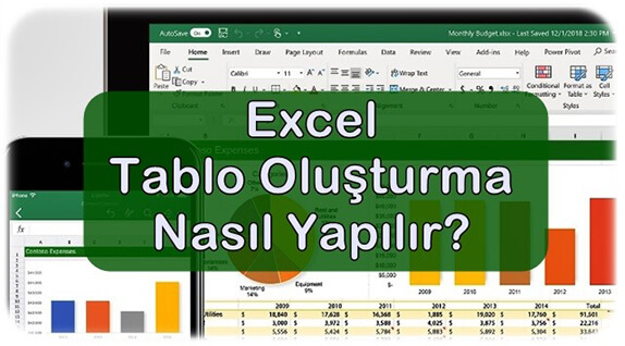 Excel Tablo Oluşturma Nasıl Yapılır? (Kapsamlı Anlatım)