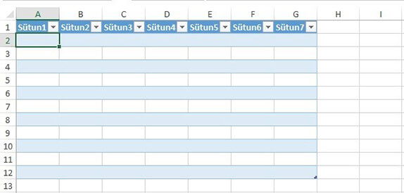 Excel Tablo Oluşturma Nasıl Yapılır? Detaylı - 17