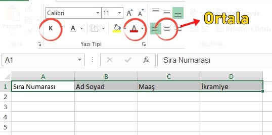 Excel Tablo Oluşturma Nasıl Yapılır? Detaylı - 4