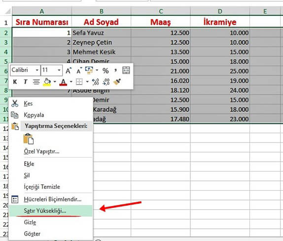 Excel Tablo Oluşturma Nasıl Yapılır? Detaylı - 5