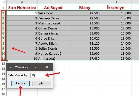 Excel Tablo Oluşturma Nasıl Yapılır? Detaylı - 6