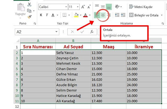 Excel Tablo Oluşturma Nasıl Yapılır? Detaylı - 7