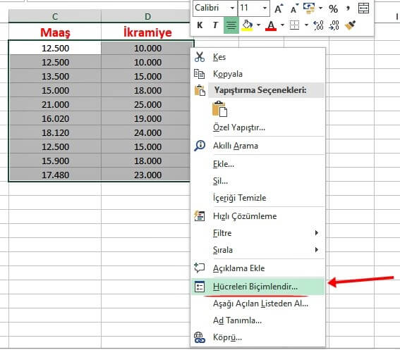 Excel Tablo Oluşturma Nasıl Yapılır? Detaylı - 8