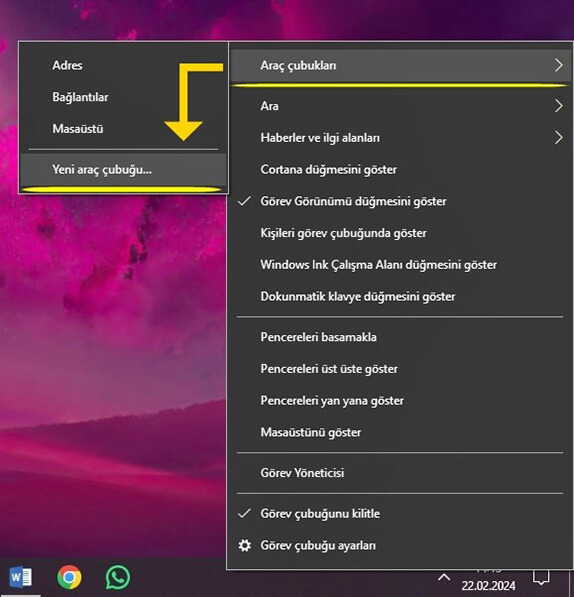 Windows 10 Klasörü Görev Çubuğuna Ekleme Nasıl Yapılır? - 1