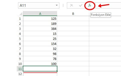 Excel Toplama İşlemi Nasıl Yapılır? - 10