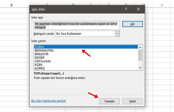 Excel Toplama İşlemi Nasıl Yapılır? - 11