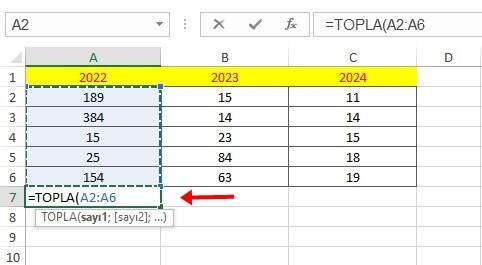 Excel Toplama İşlemi Nasıl Yapılır? - 14