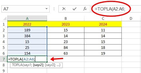 Excel Toplama İşlemi Nasıl Yapılır? - 15