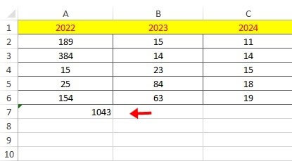 Excel Toplama İşlemi Nasıl Yapılır? - 19