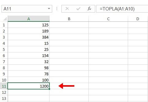 Excel Toplama İşlemi Nasıl Yapılır? - 8 Excel Toplama İşlemi Nasıl Yapılır? - 8