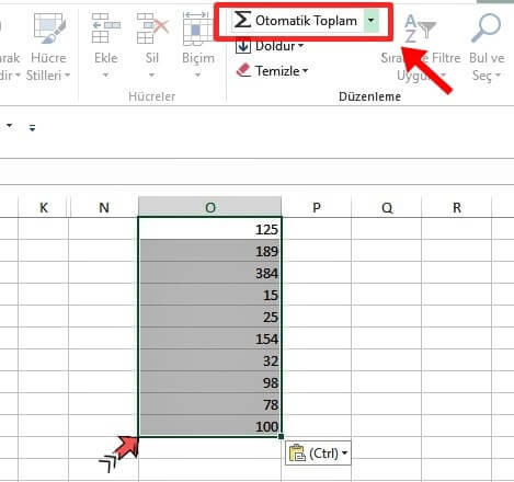 Excel Toplama İşlemi Nasıl Yapılır? - 9