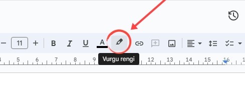 Google Dokümanlar Metin Vurgulama Nasıl Yapılır? - 1 Google Dokümanlar Metin Vurgulama Nasıl Yapılır? - 1