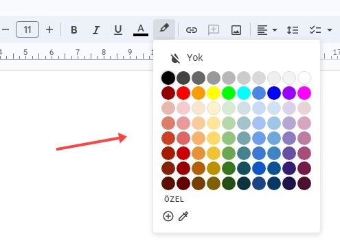 Google Dokümanlar Metin Vurgulama Nasıl Yapılır? - 2 Google Dokümanlar Metin Vurgulama Nasıl Yapılır? - 2
